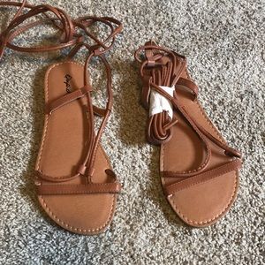 Egyptian style wrap sandals